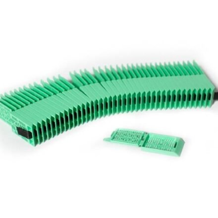 Касети гістологічні в стеках, призначені для друку, з кришкою, зеленого кольору 1000шт.