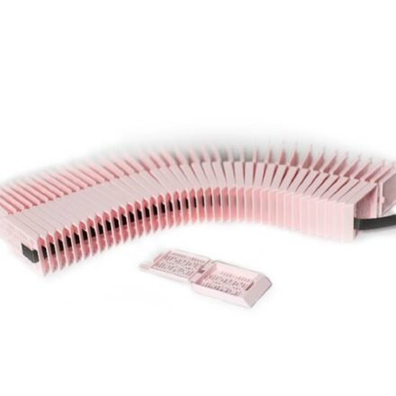 Касети гістологічні в стеках, призначені для друку, з кришкою, рожевого кольору 1000шт.