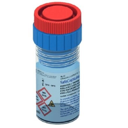 Контейнер 60мл з синьою гвинтовою кришкою, наповненою буферним розчином (попередньо наповнений об'єм 31,7мл)