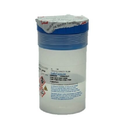 Контейнер 250мл з синьою гвинтовою кришкою, наповненою буферним розчином (попередньо наповнений об'єм 91мл)